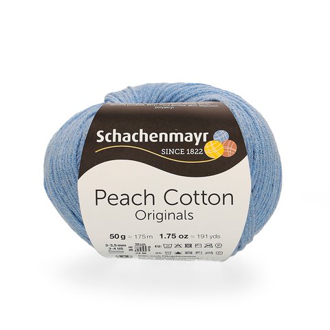 500 g Schachenmayr Peach Cotton 60% pamut 40% akril. Tű 3-3,5 mm. 00156