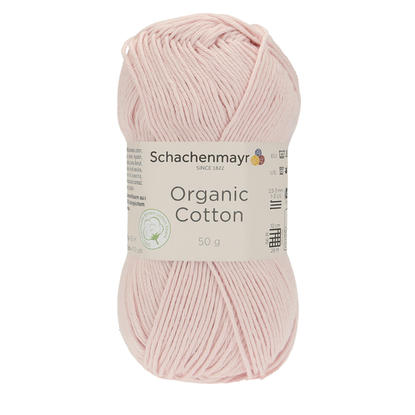 500 g Schachenmayr Organic Cotton 100% pamut fonal. 50 g 155 m.Tű 2,5-3 mm.00037