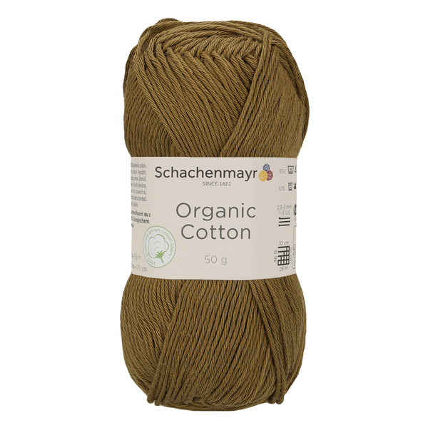 500 g Schachenmayr Organic Cotton 100% pamut fonal. 50 g 155 m.Tű 2,5-3 mm.00071