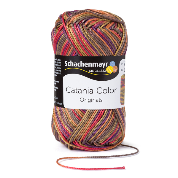 50 g Schachenmayr Catania Color 100% pamut fonal. 50 g 125 m. Tű 2,5-3,5. 00209