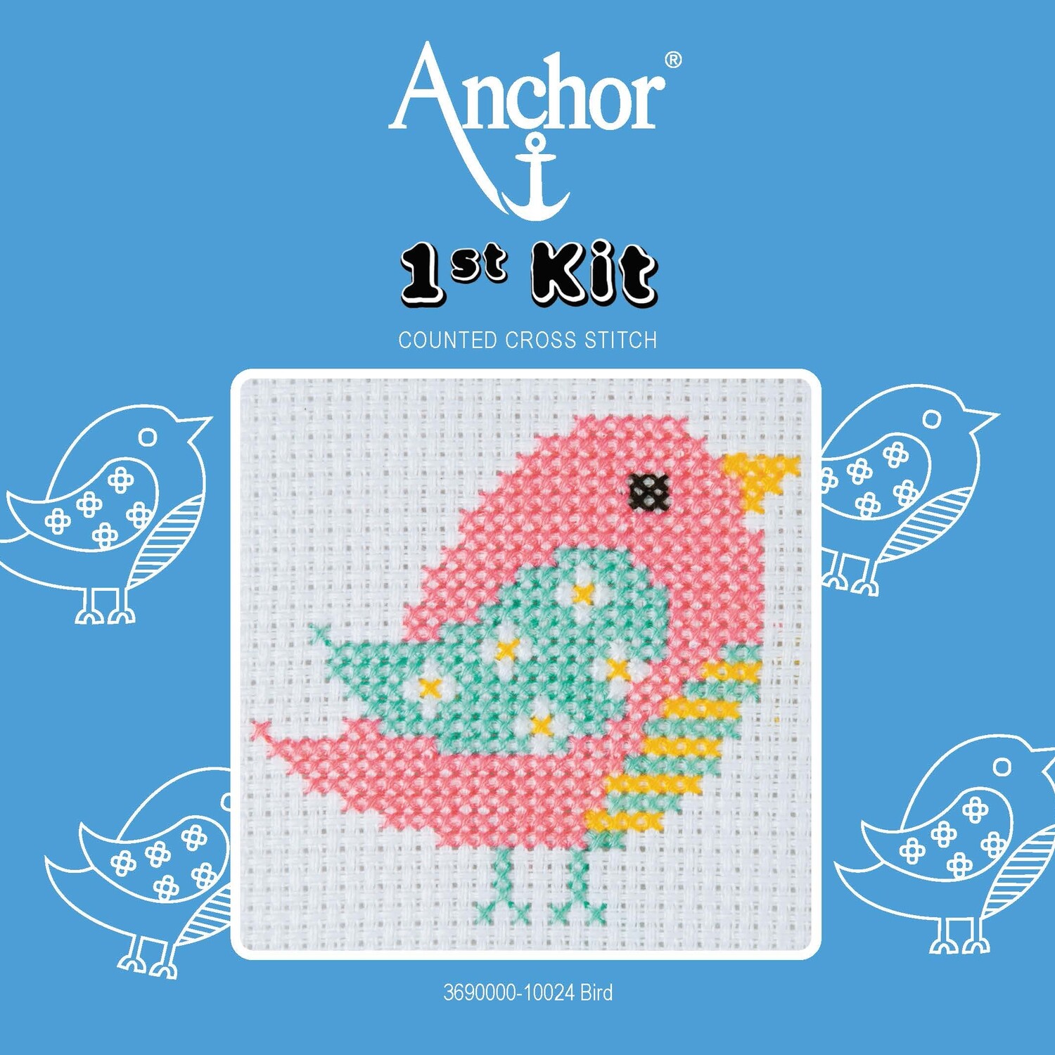 Anchor '1st Kit' gobelin hímzőkészlet gyerekeknek. Madár 10024