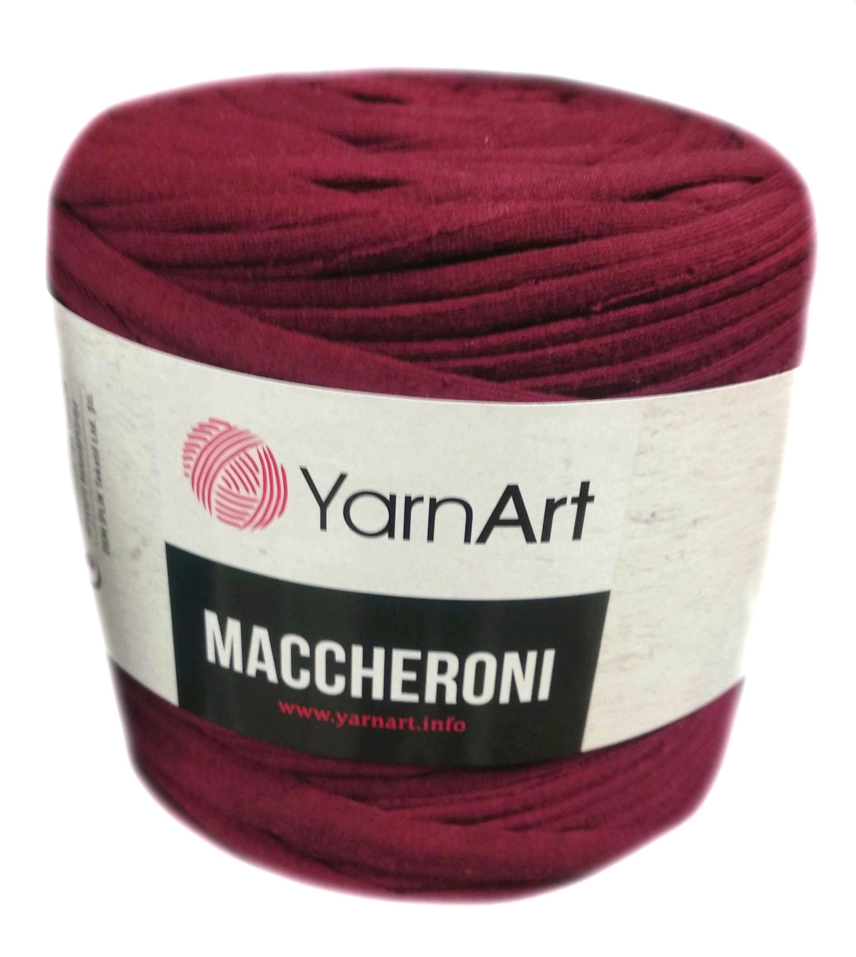 YarnArt MACCHERONI, bordó póló fonal.Tű 12-15 mm.