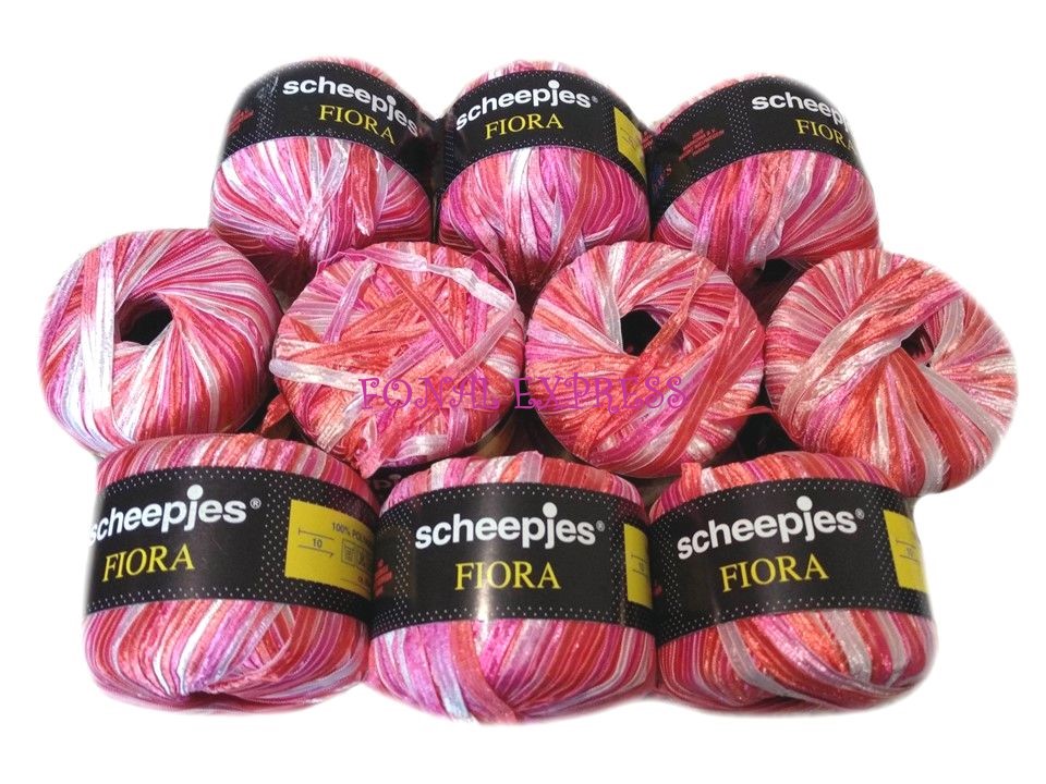 500 g SCHEEPJES FIORA színátmenetes szalag fonal. Tű 10 mm.