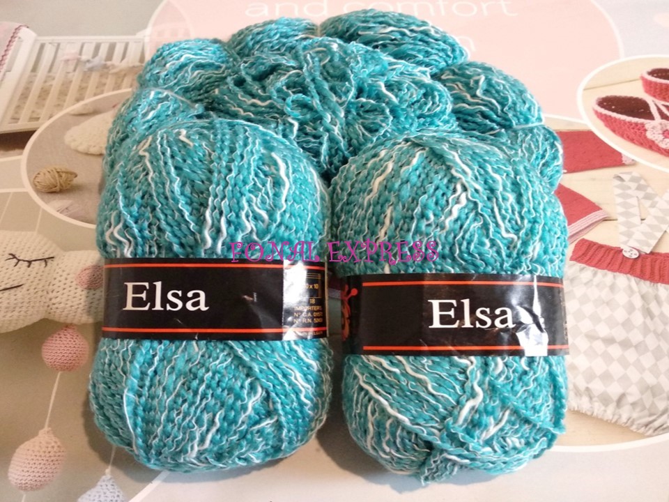 190 g ELSA melíros pamut akril fonal. Tű 4 mm. 