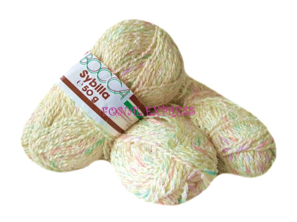 150 g BOCCA sárga melíros akril pamut gyapjú fonal. Tű 3,5-4 mm.