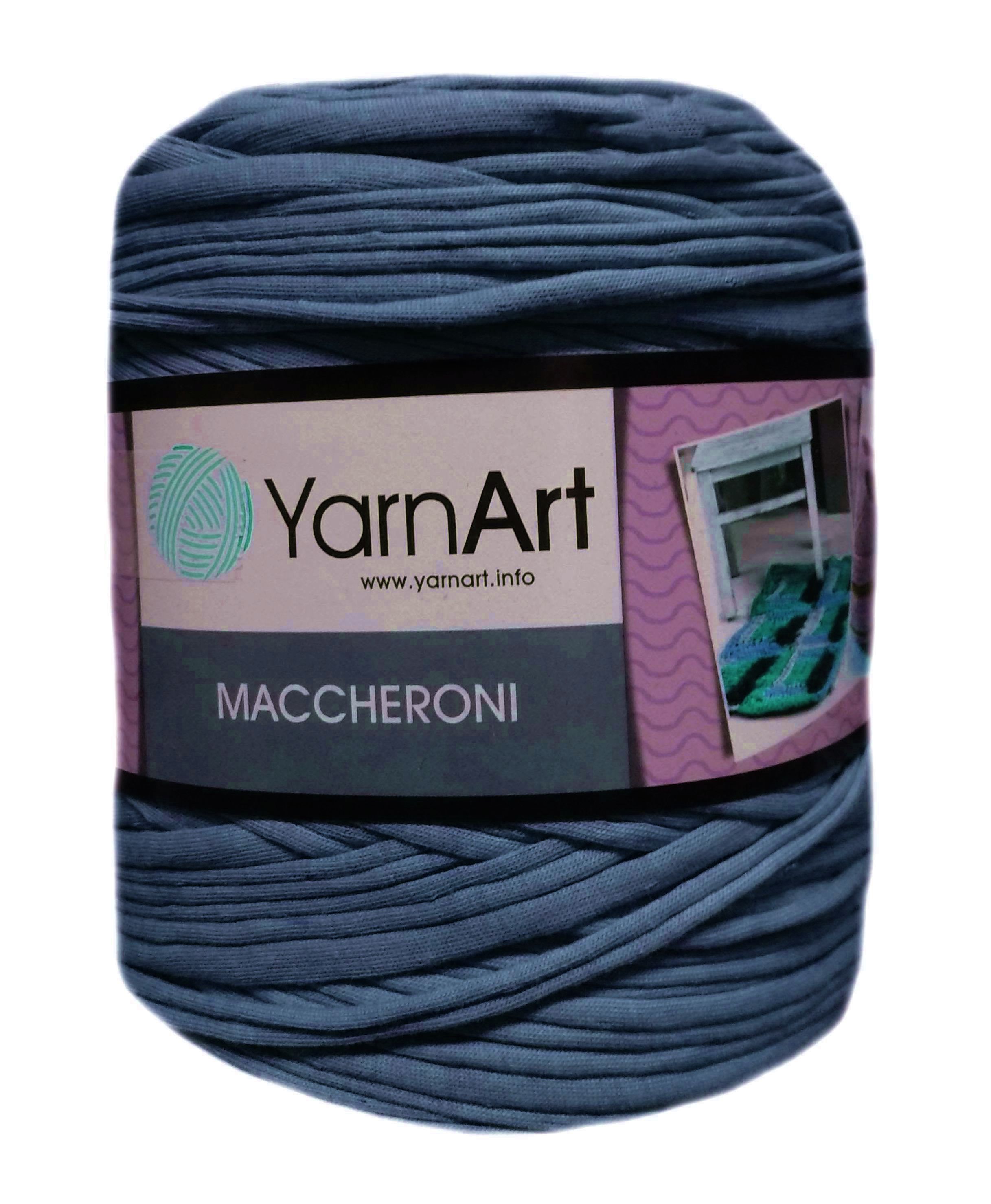 YarnArt MACCHERONI, sötétkék  póló fonal.Tű 12-15 mm.