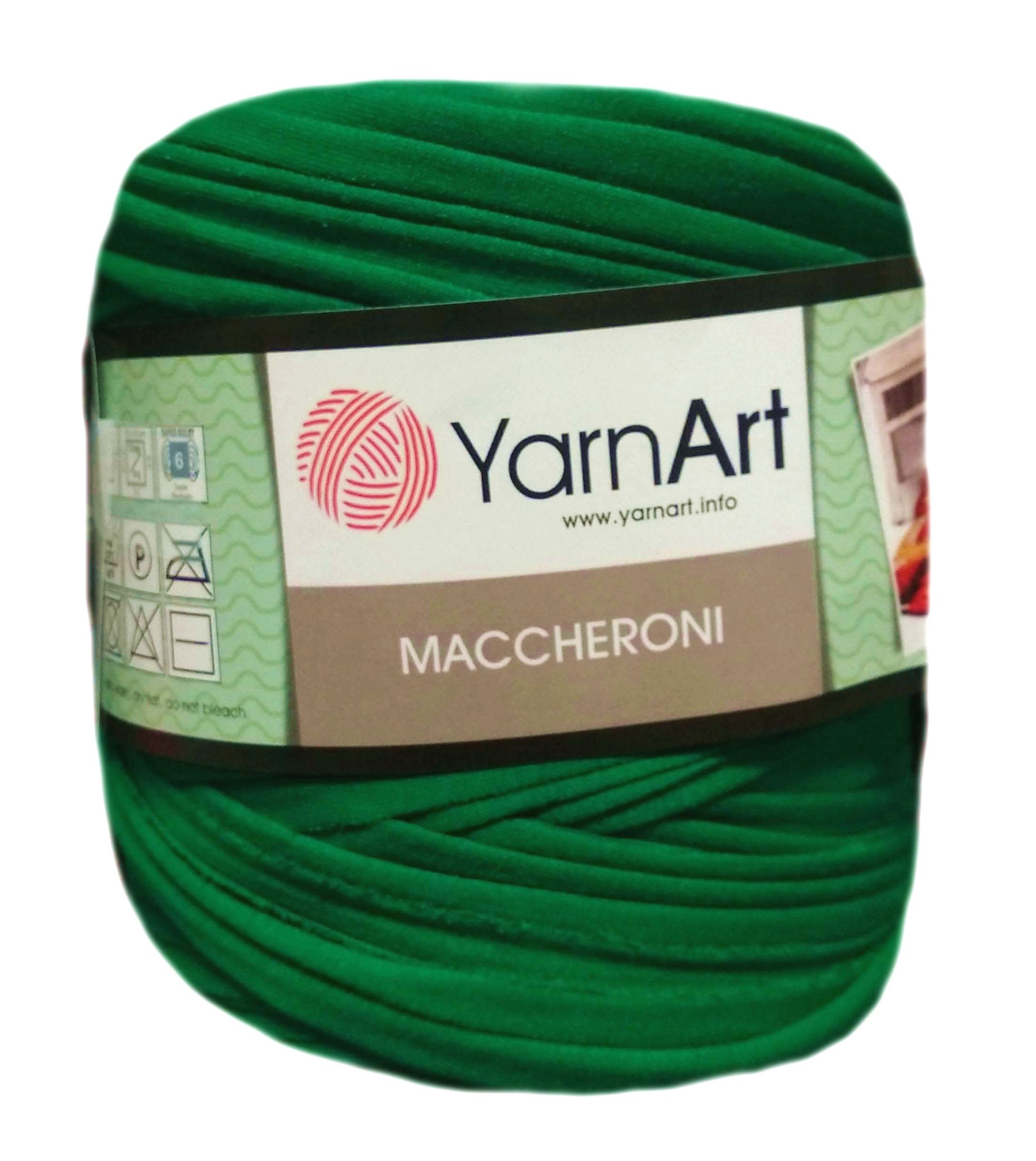 YarnArt MACCHERONI, élénkzöld póló fonal.Tű 12-15 mm.