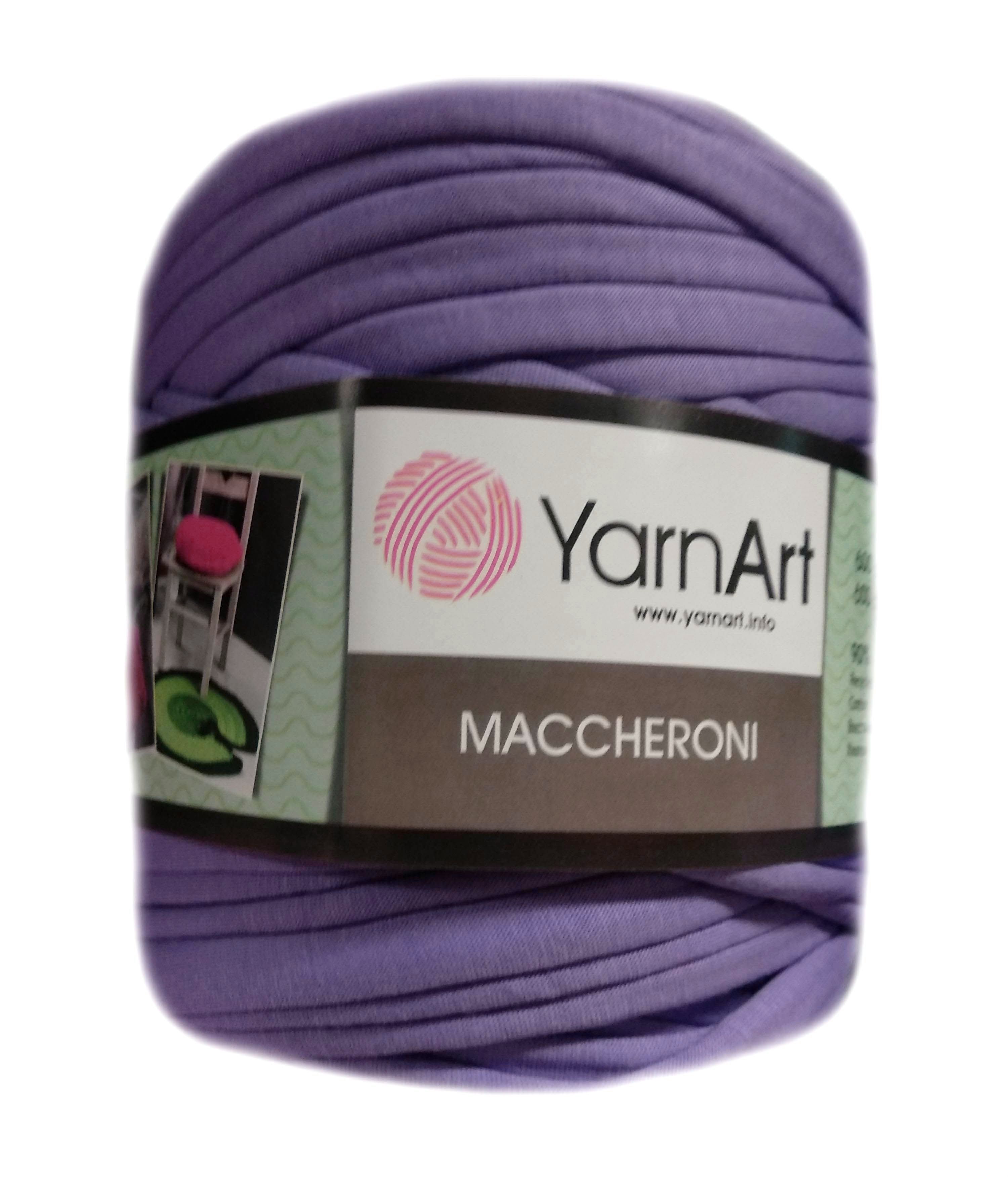 YarnArt MACCHERONI, halvány lila póló fonal.Tű 12-15 mm.