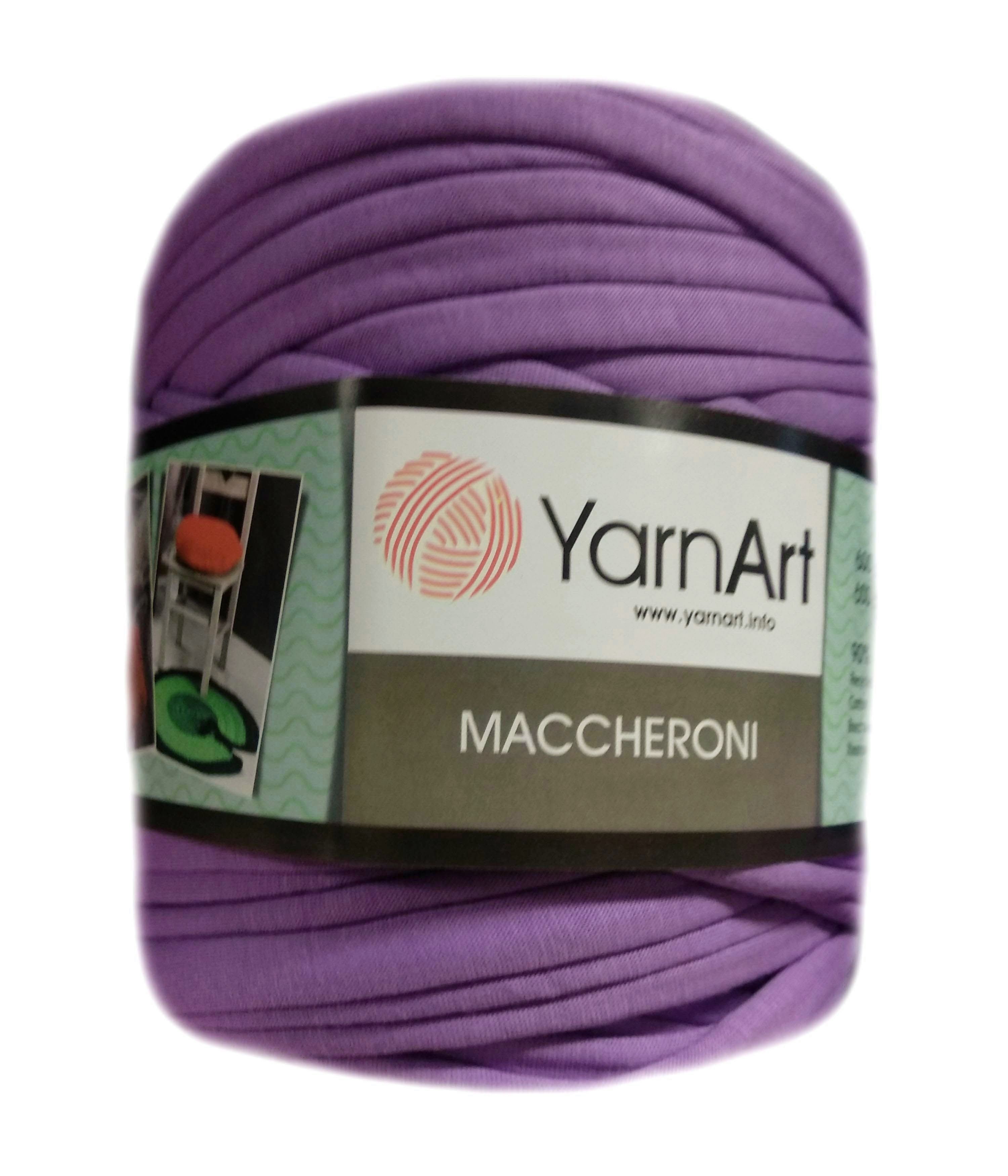 YarnArt MACCHERONI, élénk lila póló fonal.Tű 12-15 mm.
