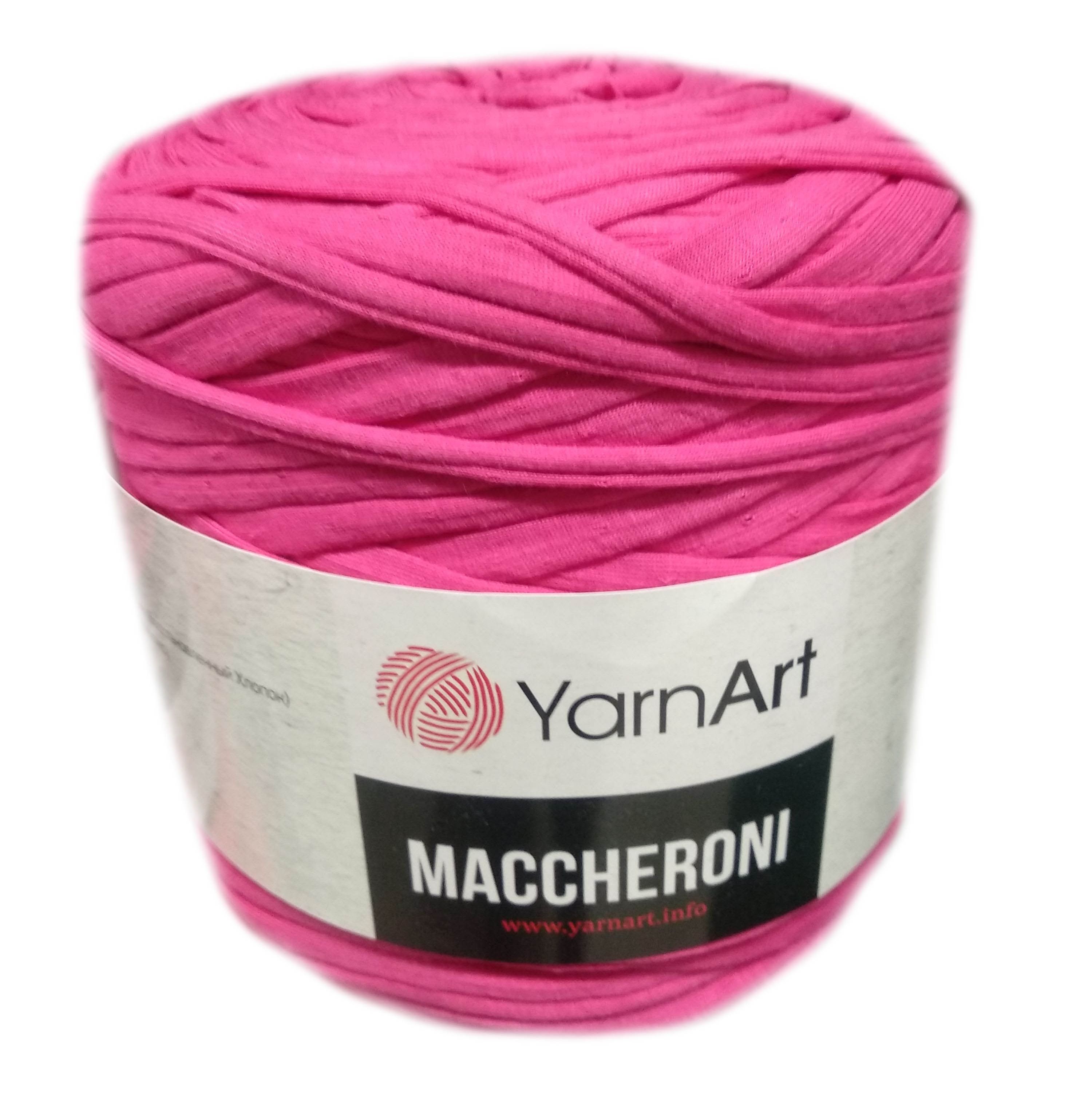 YarnArt MACCHERONI, pink póló fonal.Tű 12-15 mm.