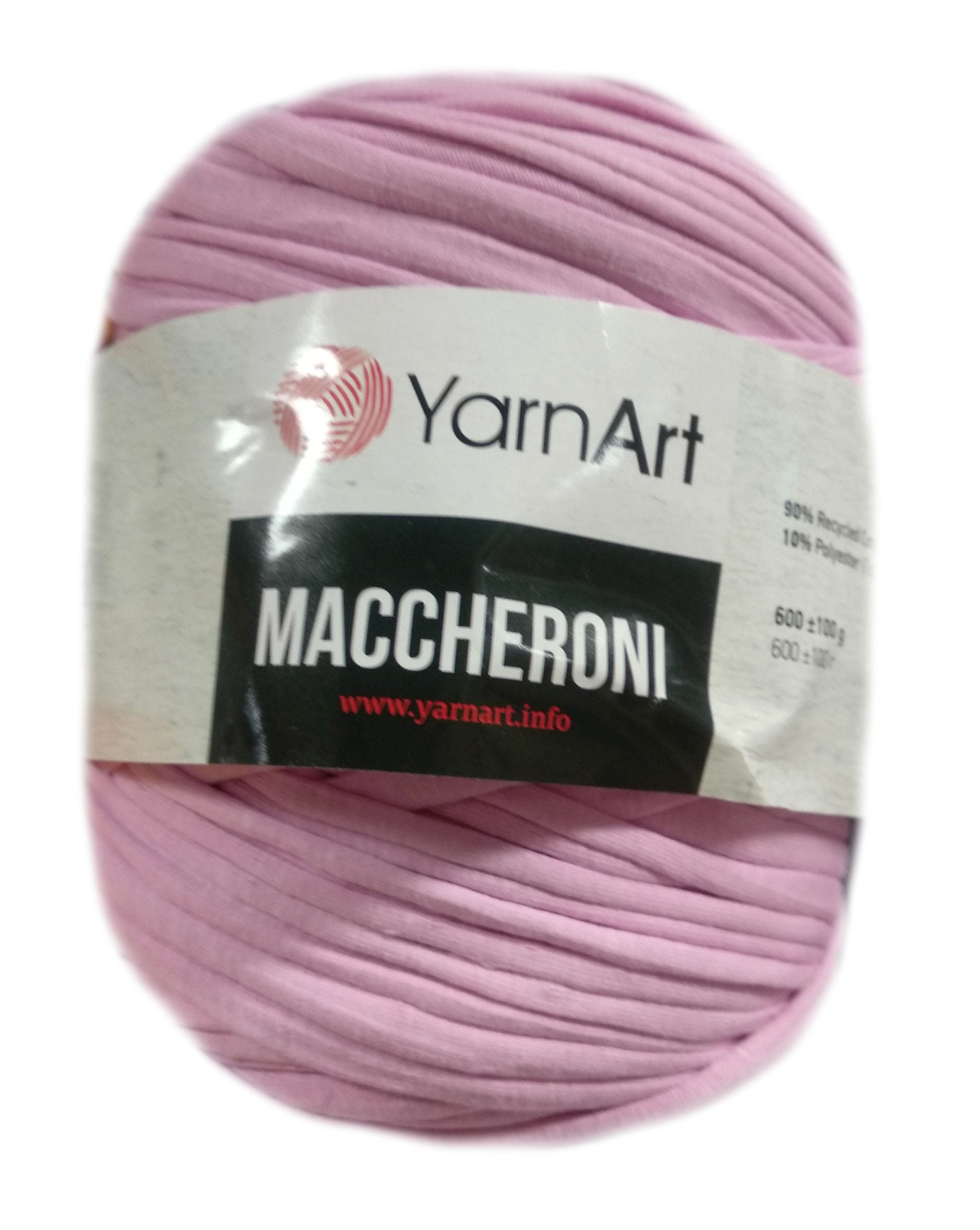 YarnArt MACCHERONI, rózsaszín póló fonal.Tű 12-15 mm.