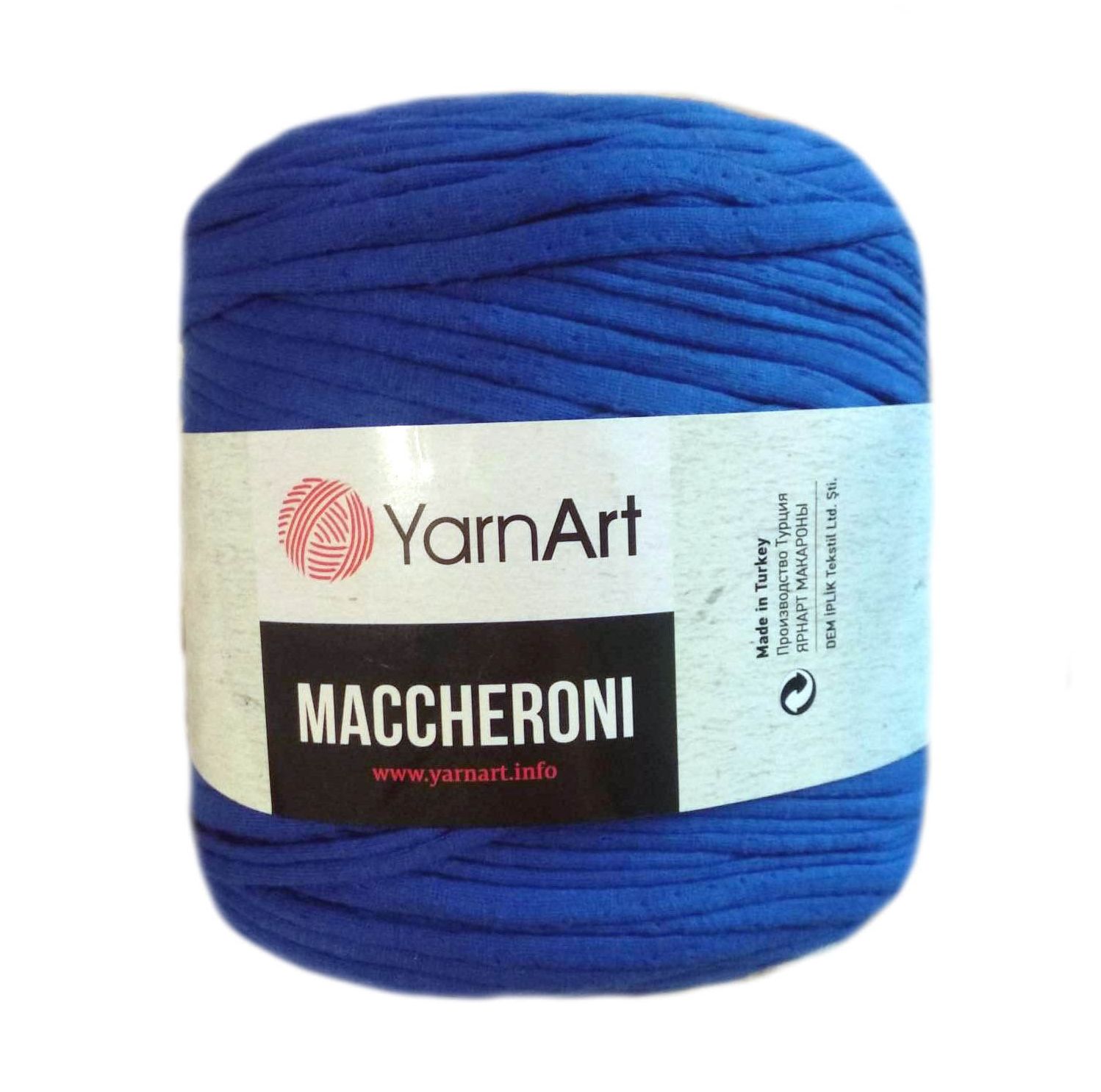 YarnArt MACCHERONI, királykék  póló fonal. Tű 12-15 mm.