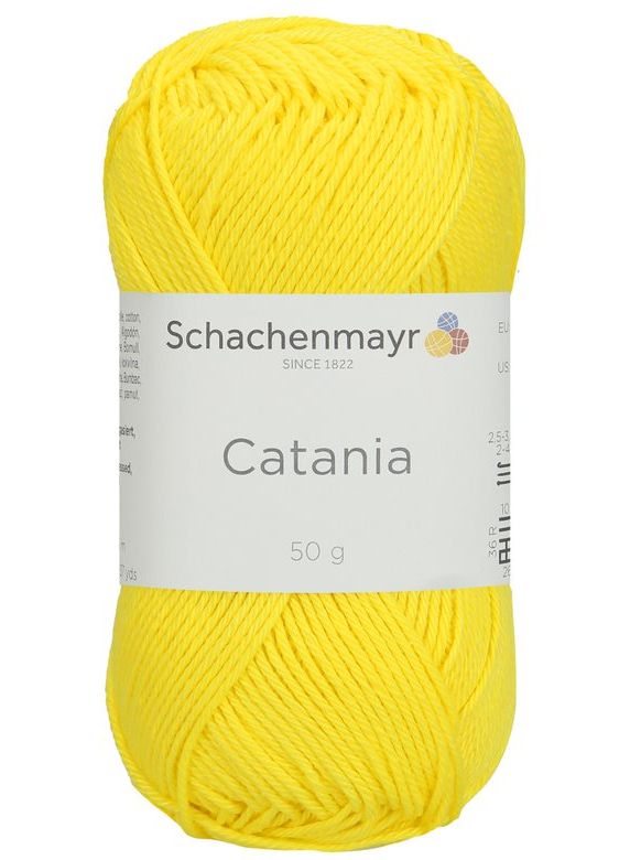 500 g Schachenmayr Catania 100% pamut fonal. 50 g 125 m. Tű 2,5-3,5 mm. 00442