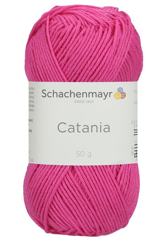 500 g Schachenmayr Catania 100% pamut fonal. 50 g 125 m. Tű 2,5-3,5 mm. 00444