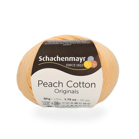 500 g Schachenmayr Peach Cotton 60% pamut 40% akril. Tű 3-3,5 mm. 00120