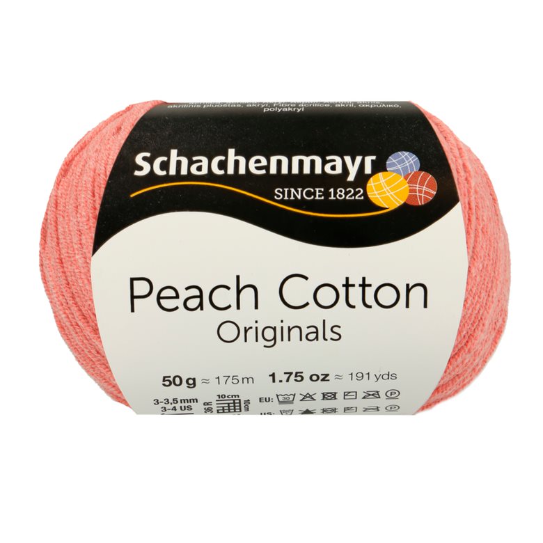 500 g Schachenmayr Peach Cotton 60% pamut 40% akril. Tű 3-3,5 mm. 00126