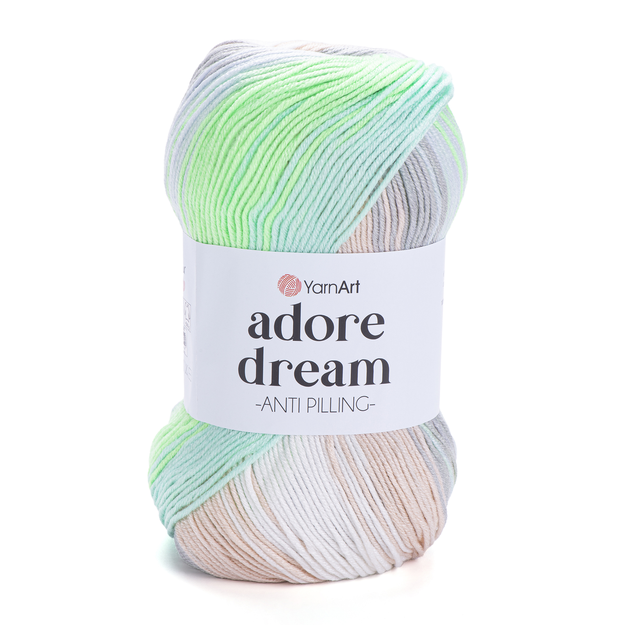 500 g 5 db YarnArt ADORE DREAM színátmenetes akril fonal. Tű 4 mm. Szín 1052