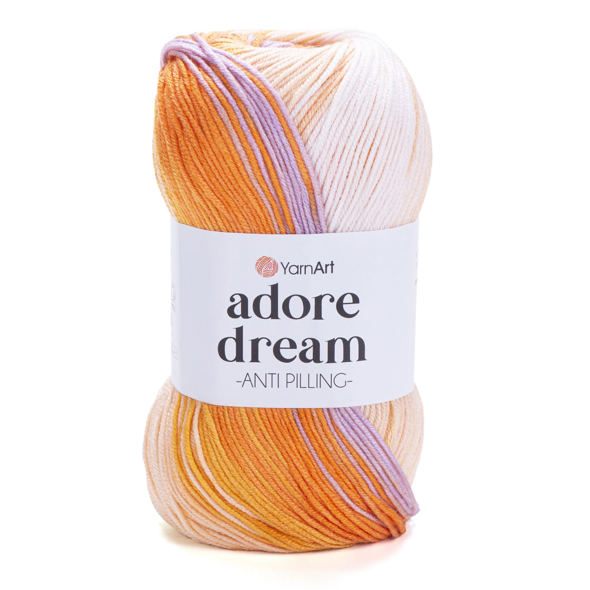 500 g 5 db YarnArt ADORE DREAM színátmenetes akril fonal. Tű 4 mm. Szín 1053