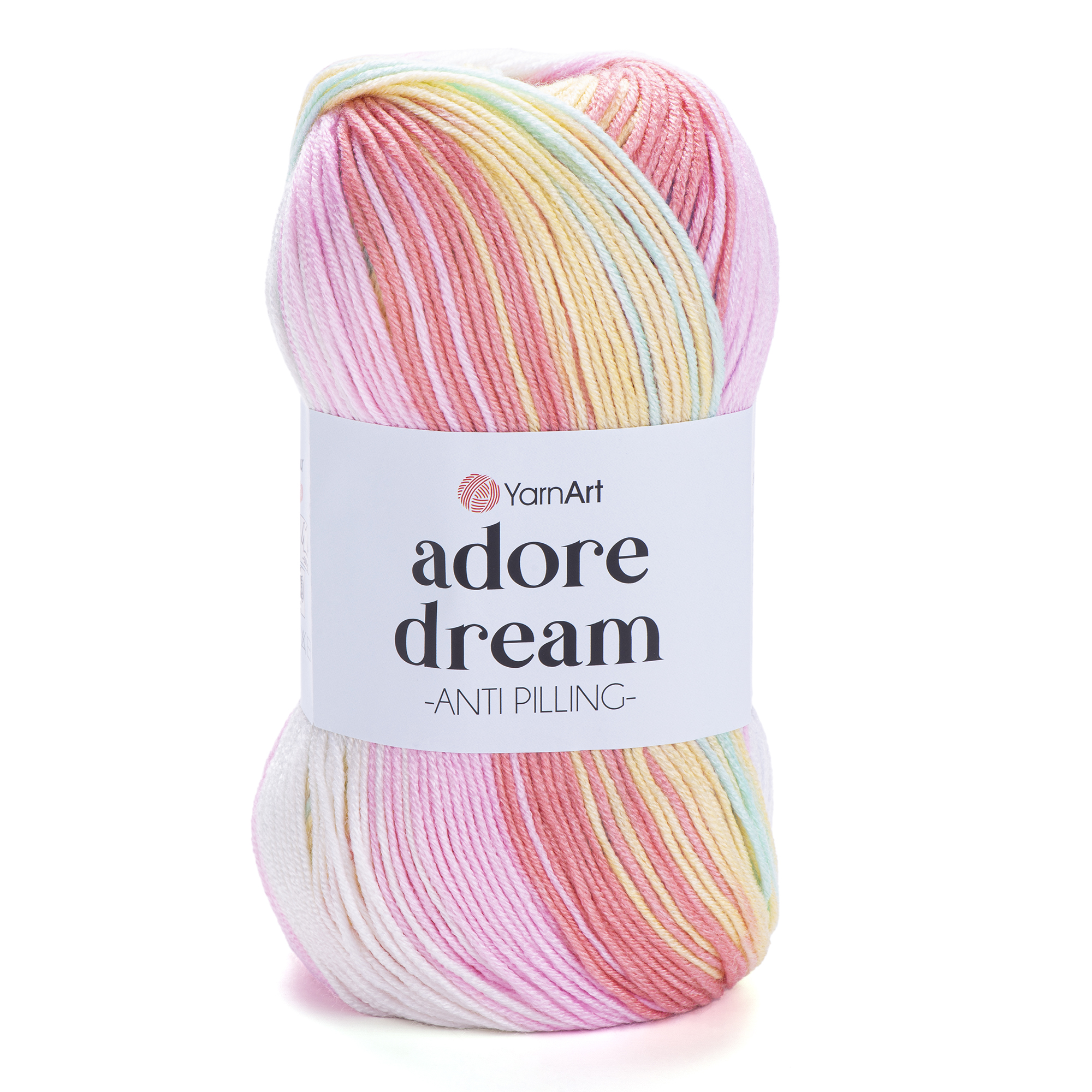 500 g 5 db YarnArt ADORE DREAM színátmenetes akril fonal. Tű 4 mm. Szín 1054