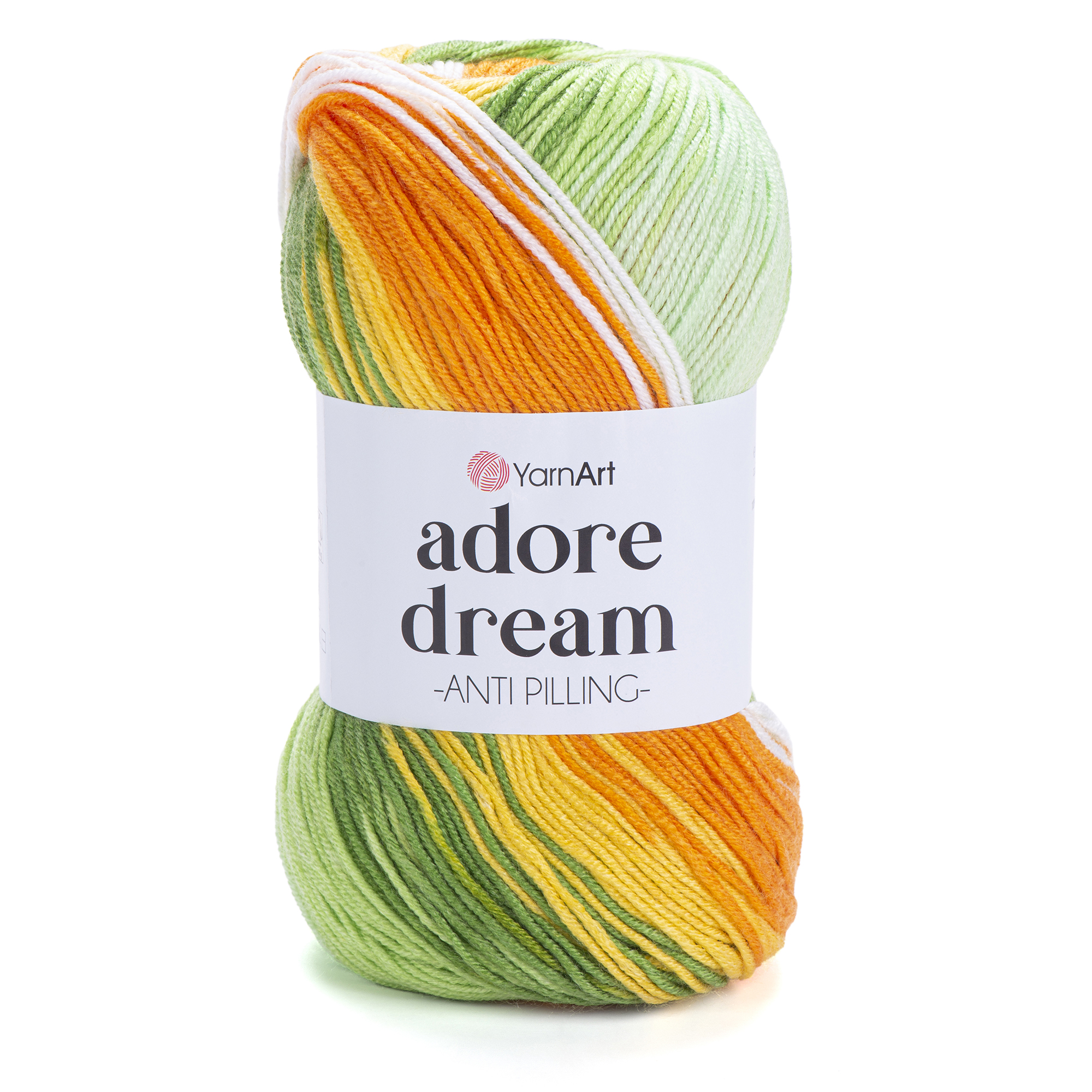 500 g 5 db YarnArt ADORE DREAM színátmenetes akril fonal. Tű 4 mm. Szín 1058