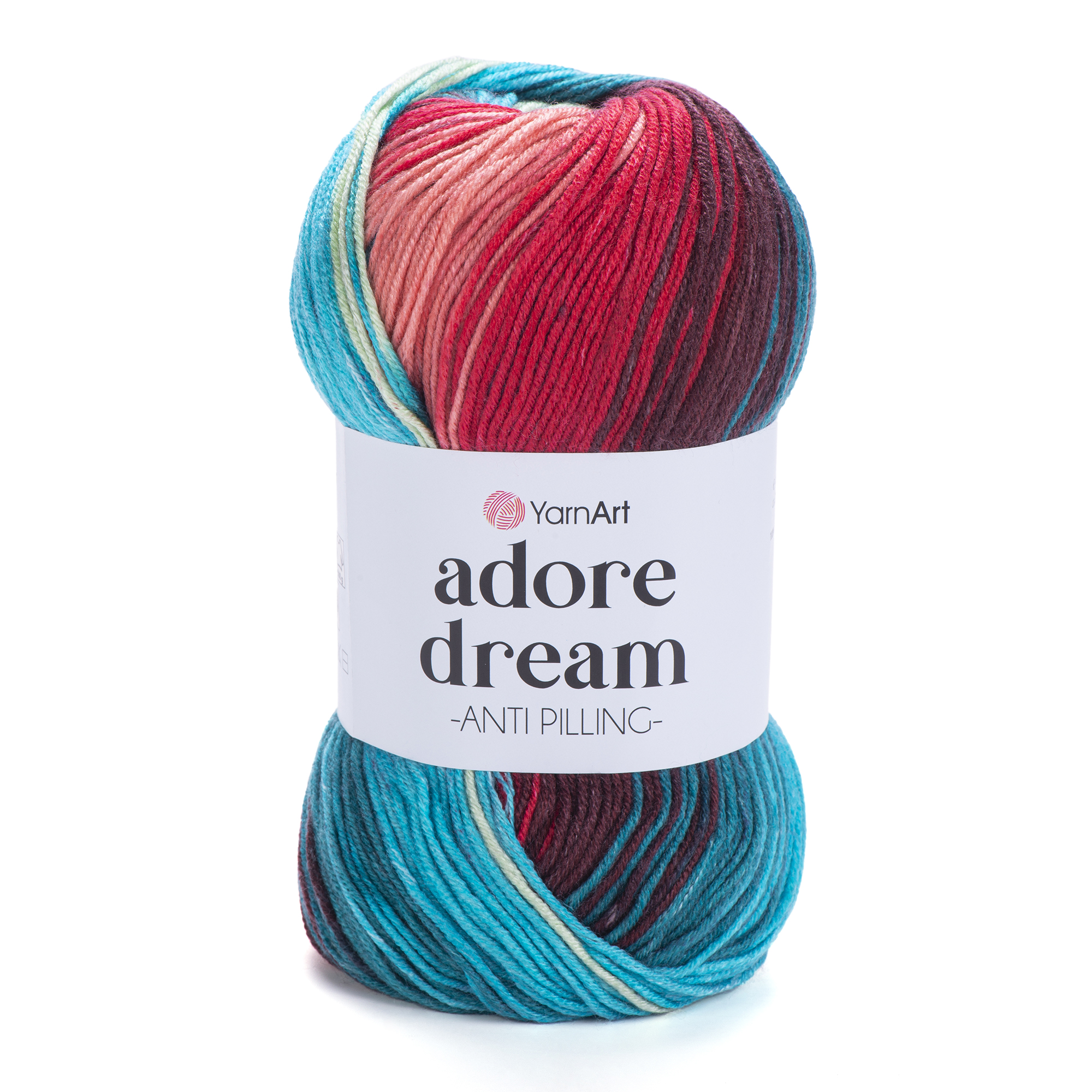 500 g 5 db YarnArt ADORE DREAM színátmenetes akril fonal. Tű 4 mm. Szín 1061