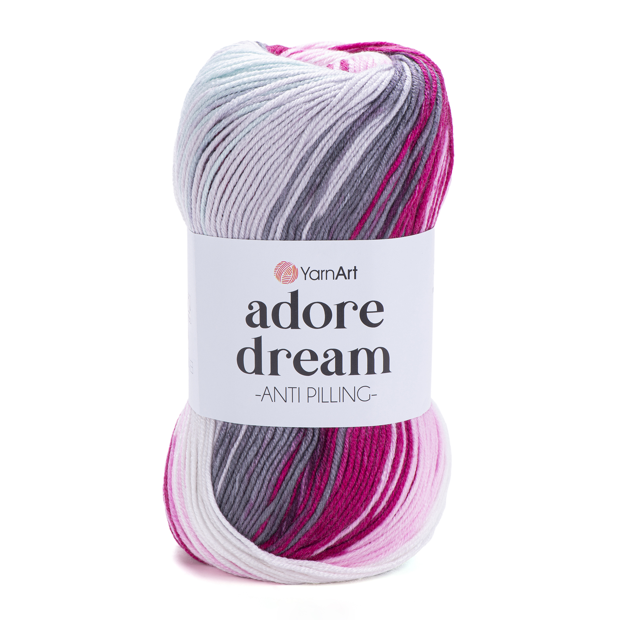 500 g 5 db YarnArt ADORE DREAM színátmenetes akril fonal. Tű 4 mm. Szín 1066