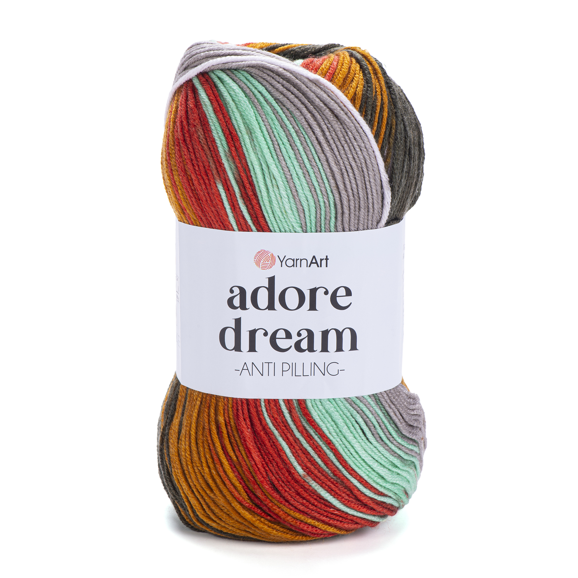 500 g 5 db YarnArt ADORE DREAM színátmenetes akril fonal. Tű 4 mm. Szín 1069