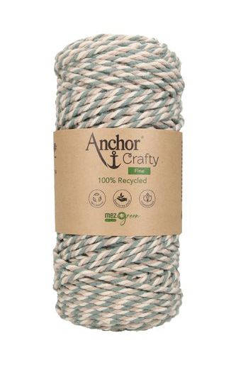 1 kg 4 db ANCHOR Crafty Fine makramé fonal. 250 g 65 m. 3 mm vastag. 201