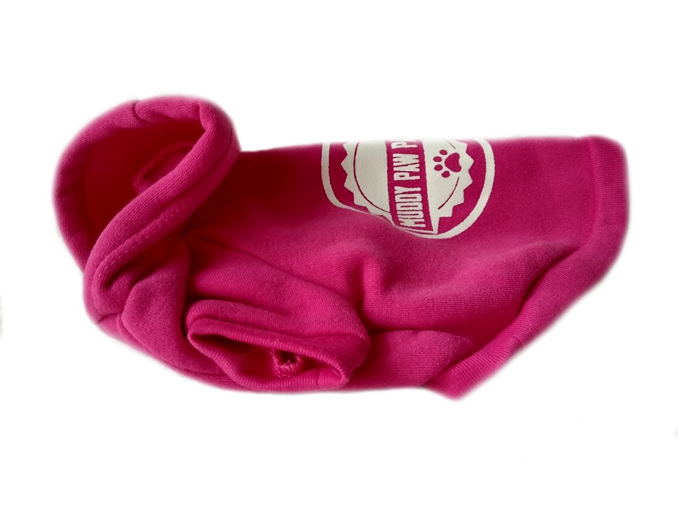 Rózsaszín/pink pamut kutyaruha, pulóver. Háthossz 22 cm. 