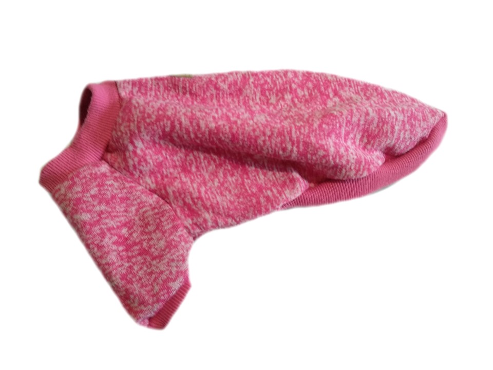 CLASSIC rózsaszín kutyaruha, pulóver. Háthossz 24 cm. 