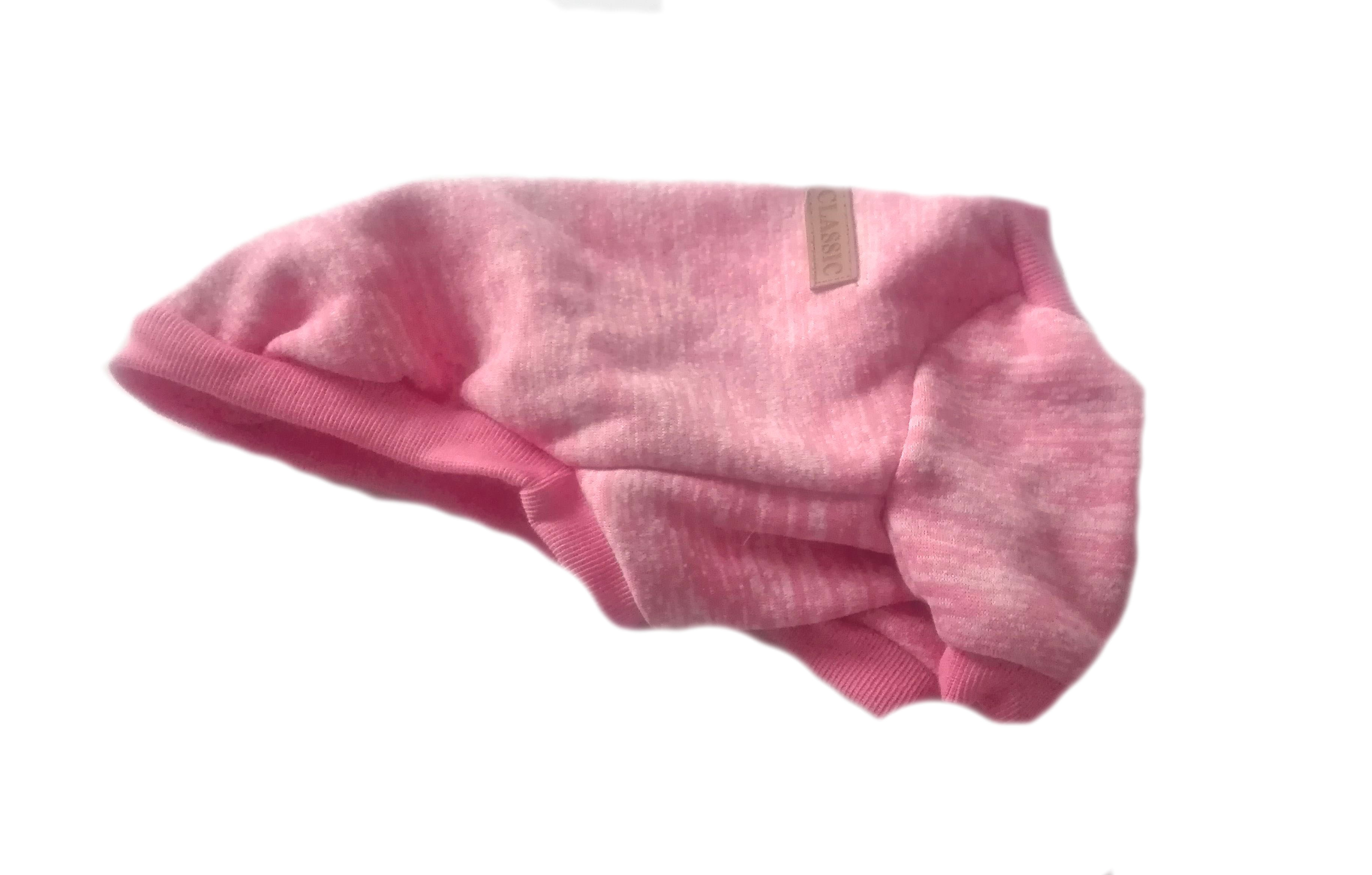 CLASSIC rózsaszín kutyaruha, pulóver. Háthossz 30 cm. 