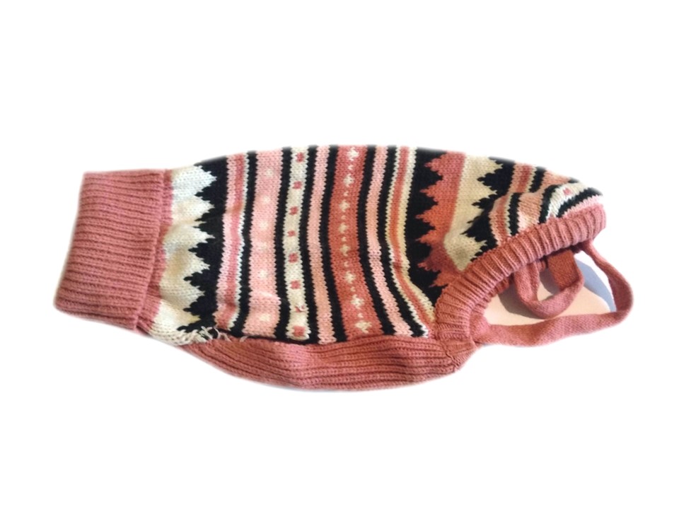 ANCOL rózsaszín kötött kutyaruha, pulóver. Háthossz 33 cm. 