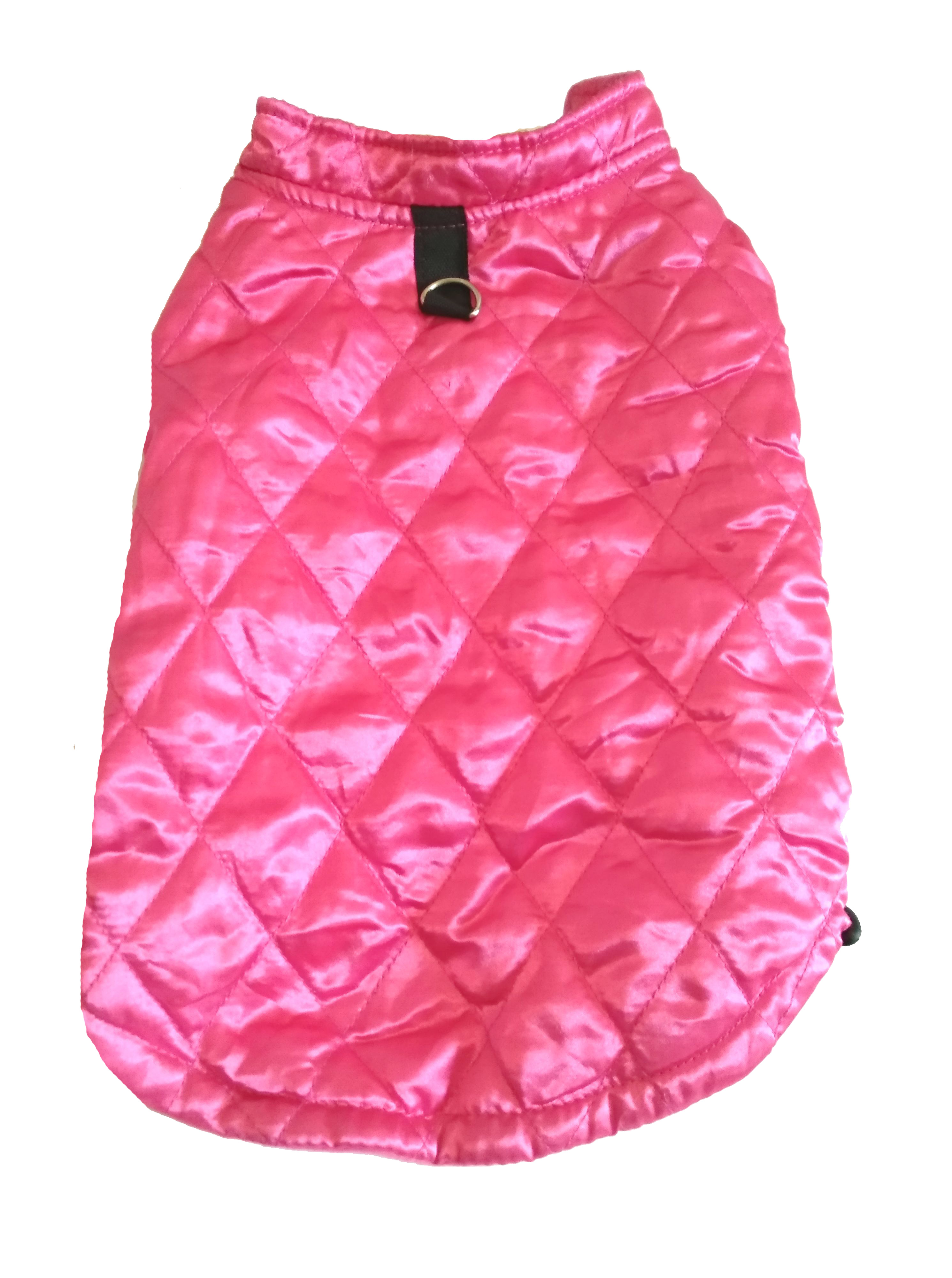 Rózsaszín/pink kutyaruha, kabát. Háthossz 36 cm. 