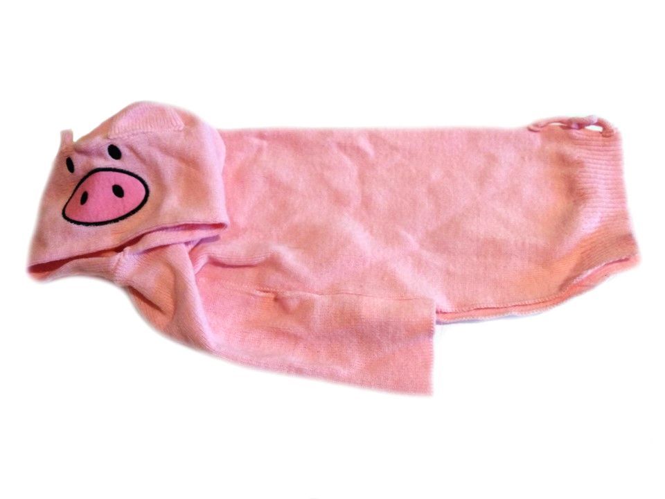 POOCH COUTURE rózsaszín kötött kutyaruha, pulóver. Háthossz 40 cm. 