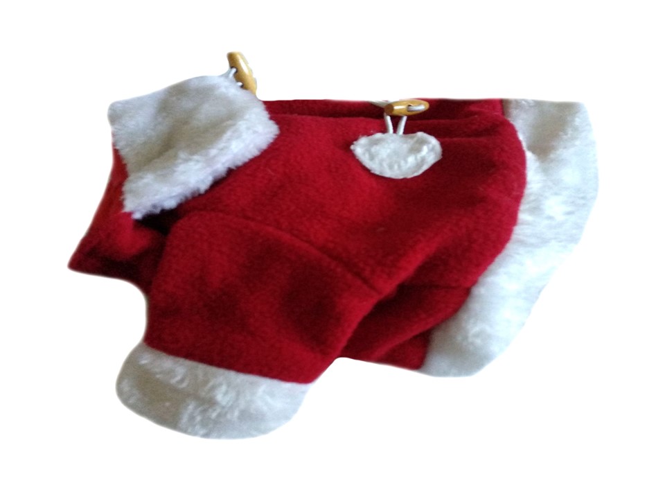 Karácsonyi kutyaruha, polár pulóver. Háthossz 23 cm. 