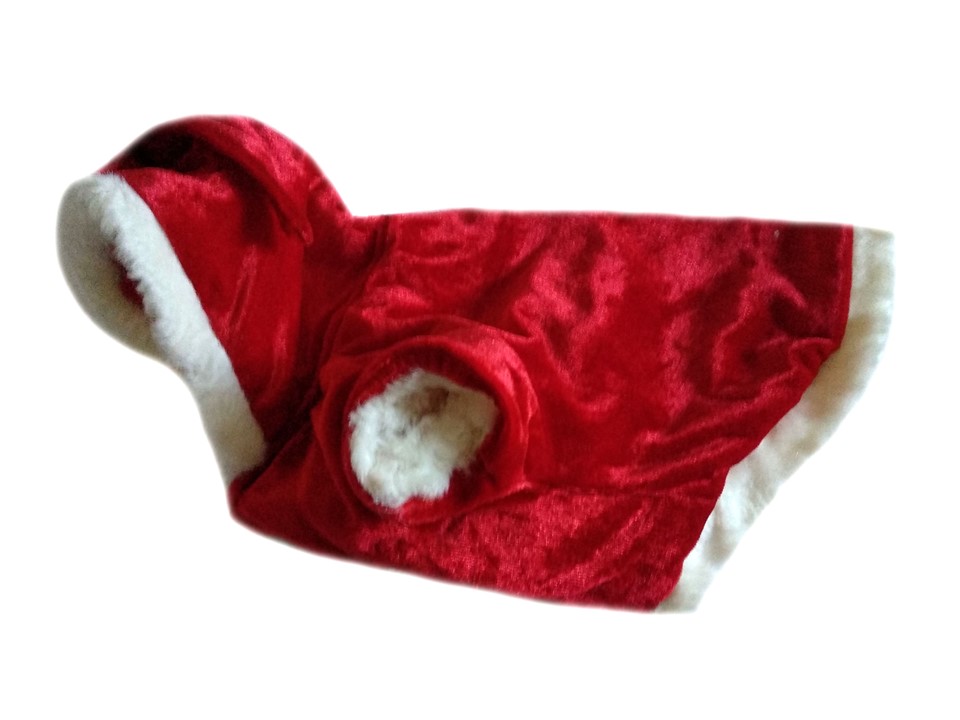 Karácsonyi kutyaruha, polár kabát. Háthossz 25 cm. 