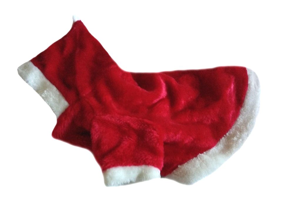 Karácsonyi kutyaruha, polár kabát. Háthossz 32 cm. 