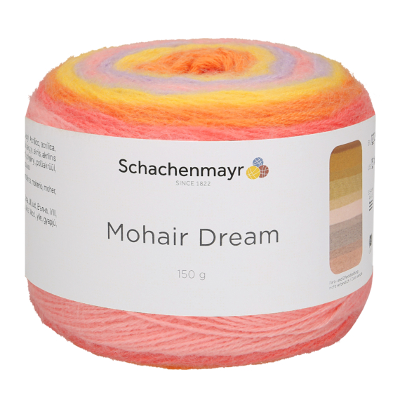 900 g 6 db Schachenmayr Mohair Dream 84% akril 8% mohair 8% gyapjú. Tű 3,5-4. 93