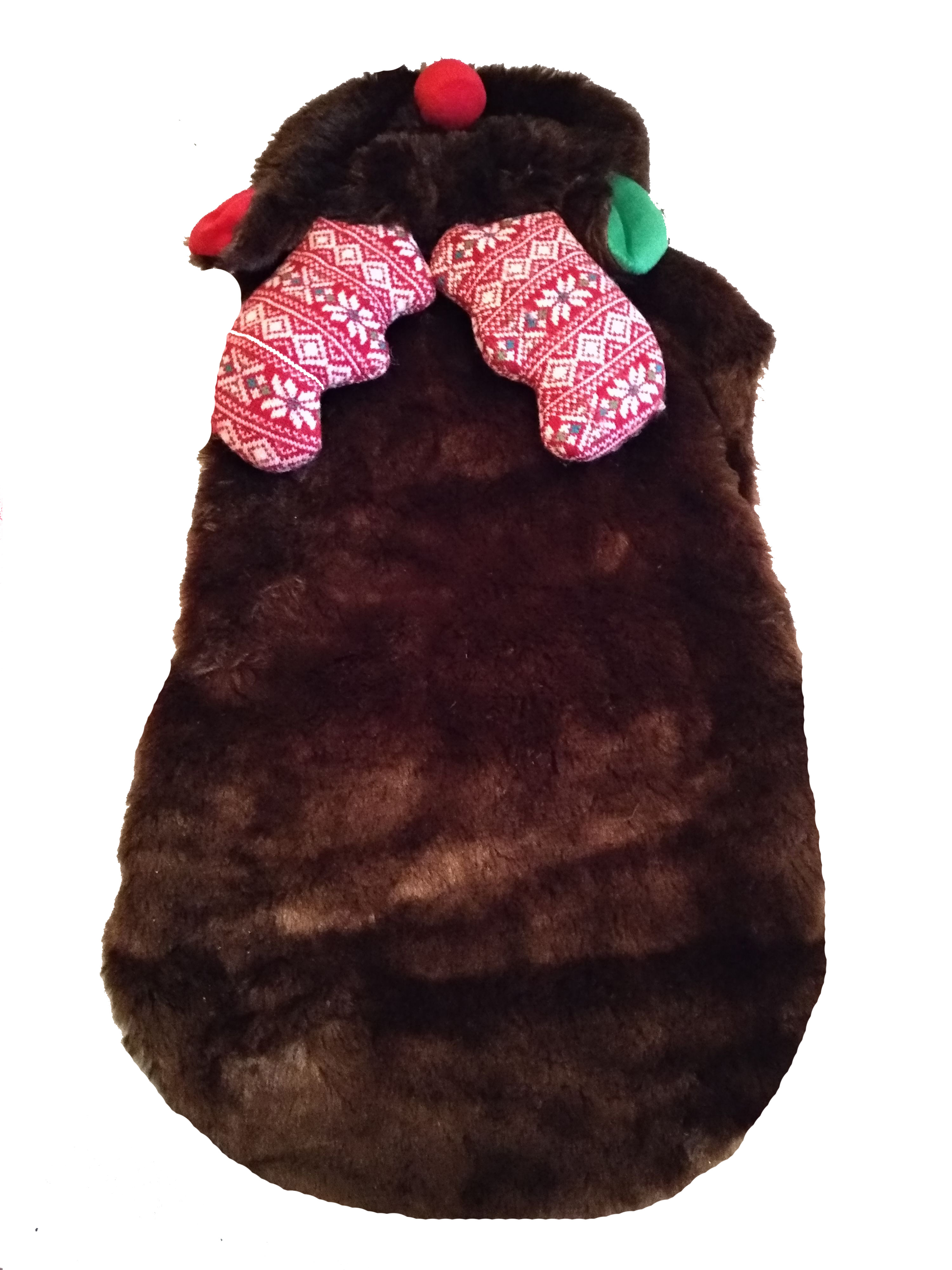 Karácsonyi kutyaruha, kabát. Háthossz 40 cm. 