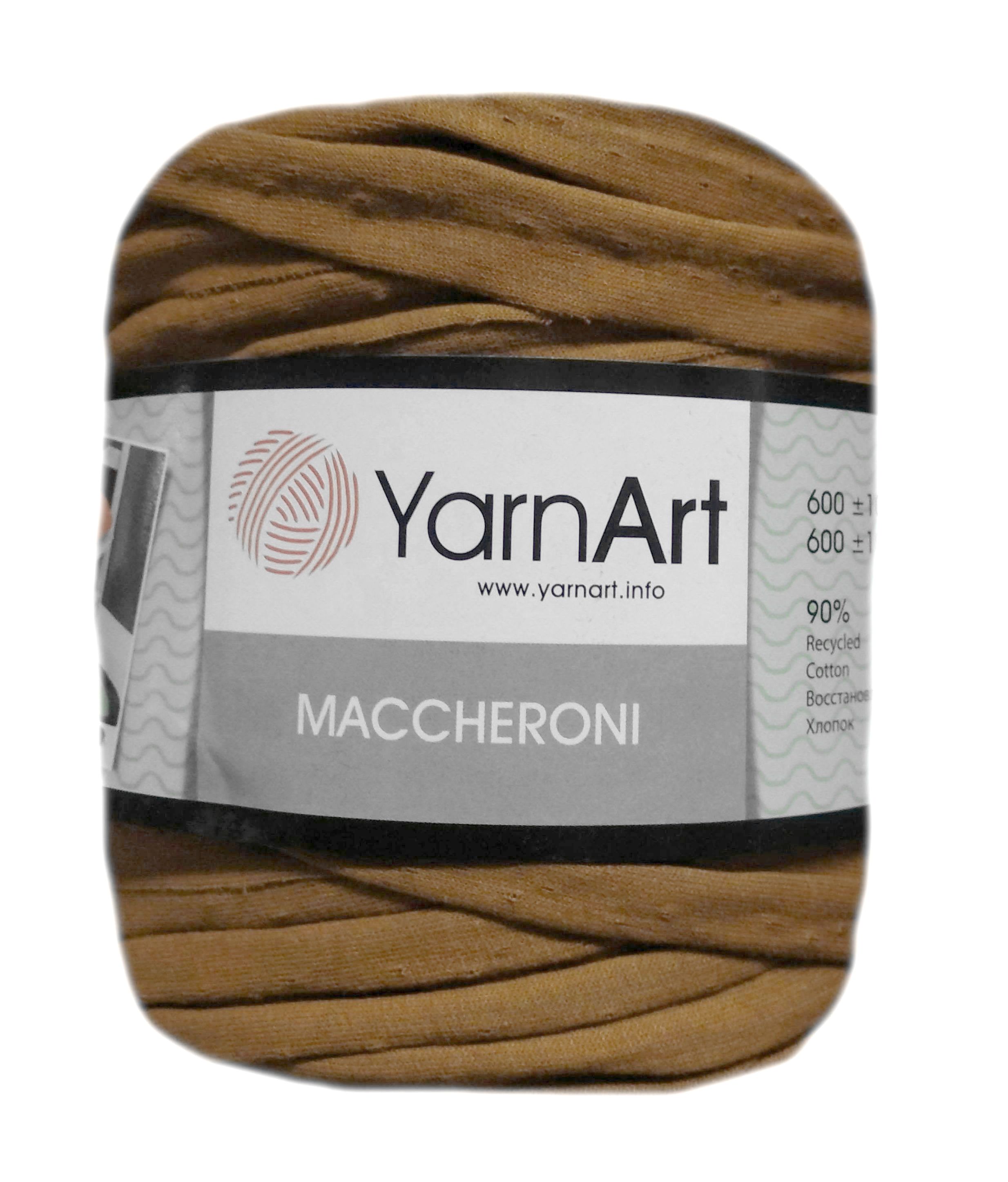 YarnArt MACCHERONI, világosbarna póló fonal.Tű 12-15 mm.