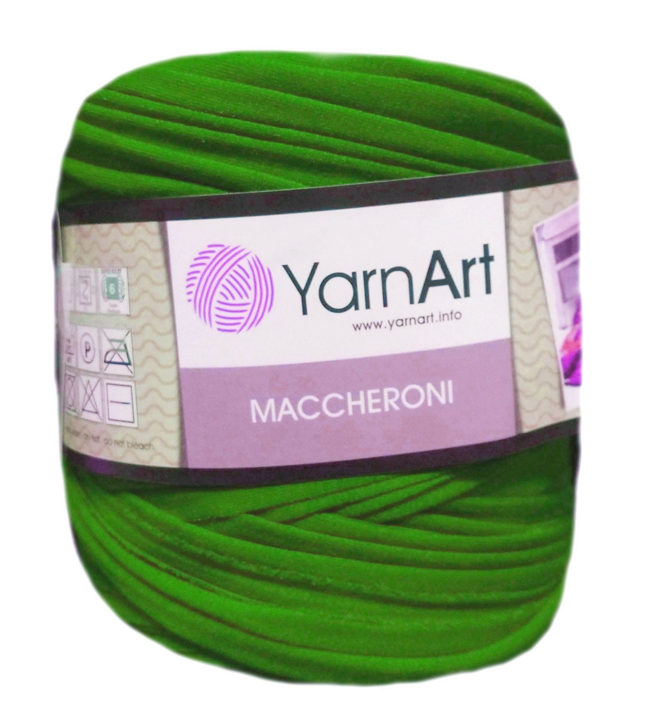 YarnArt MACCHERONI, zöld póló fonal.Tű 12-15 mm.