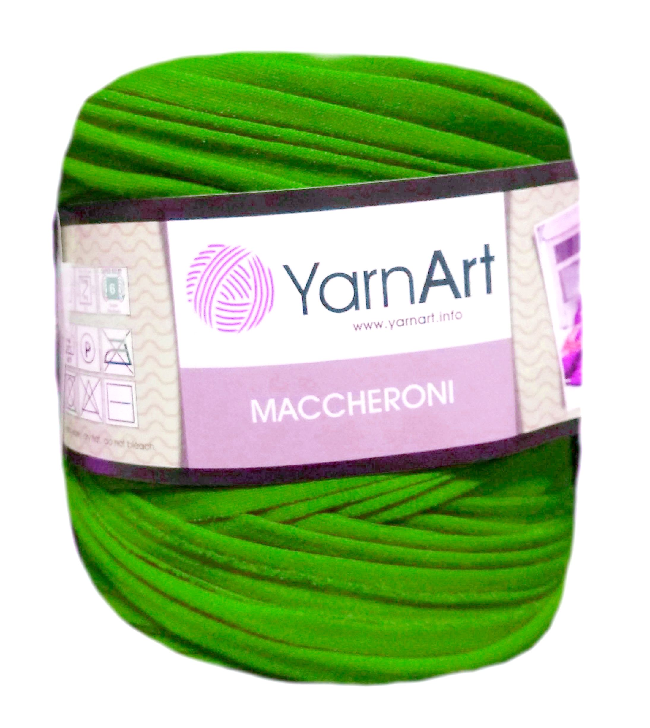 YarnArt MACCHERONI, világoszöld póló fonal.Tű 12-15 mm.