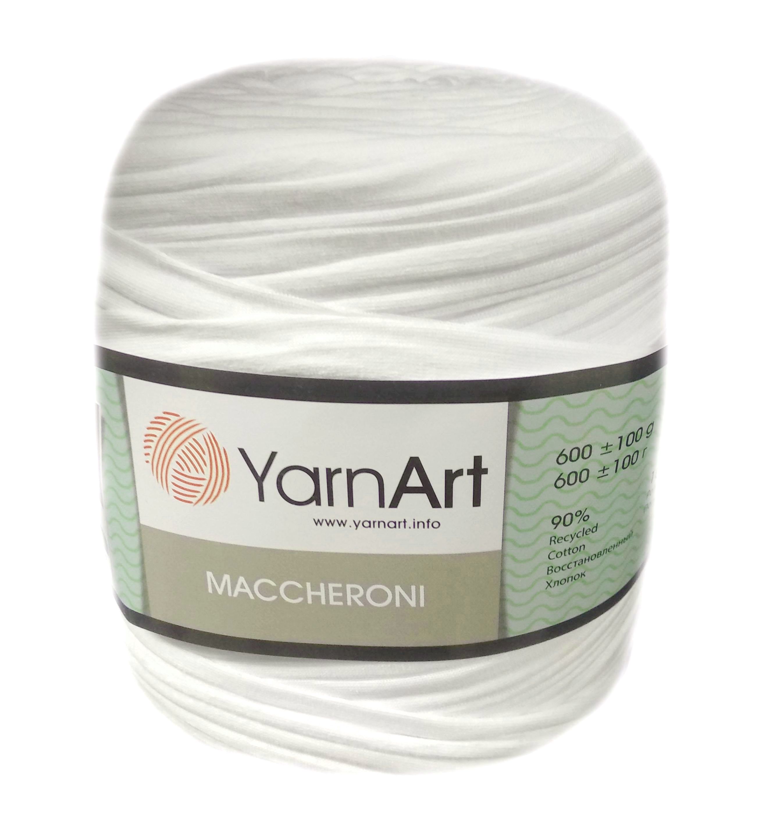 YarnArt MACCHERONI, törtfehér póló fonal.Tű 12-15 mm.