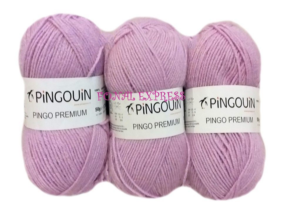 150 g PINGOUIN rózsaszín 100% premium akril fonal. 50 g 149 m. Tű 3-3,5 mm. 