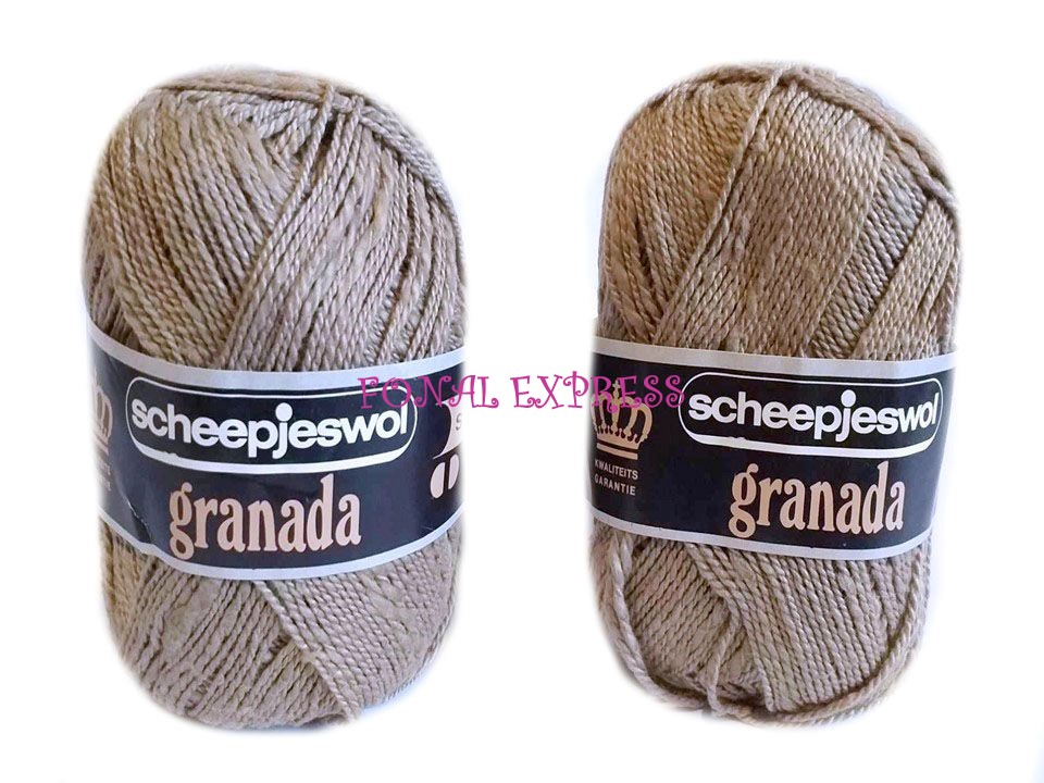 100 g SCHEEPJESWOL GRANADA barna 100% pamut horgoló fonal. Tű 3,5-4 mm. 
