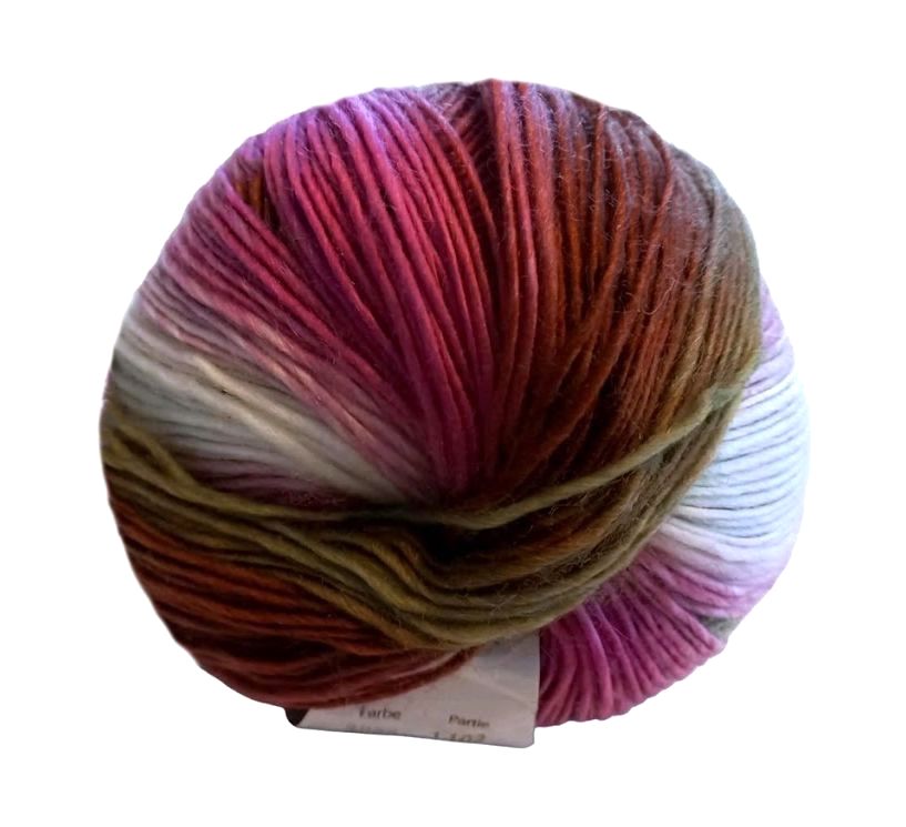 100 g Rainbow rózsaszín színátmenetes 100% akril fonal. 100 g 280 m. Tű 3-4 mm. 