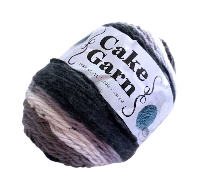 200 g Cake Garn szürke színátmenetes 100% akril sütifonal. 200 g 380 m. Tű 4,5 mm. 