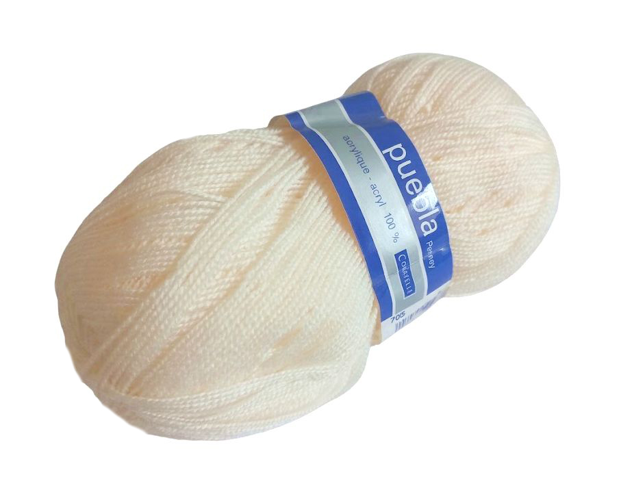100 g Puebla barackszínű 100% akril fonal. Tű 2,5-3 mm. 