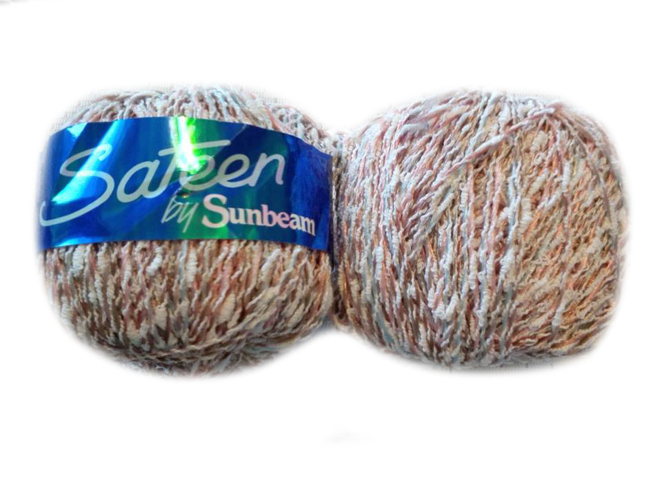 100 g Sateen by Sunbeam fényes rózsaszín melíros horgoló fonal.Tű 4-es.