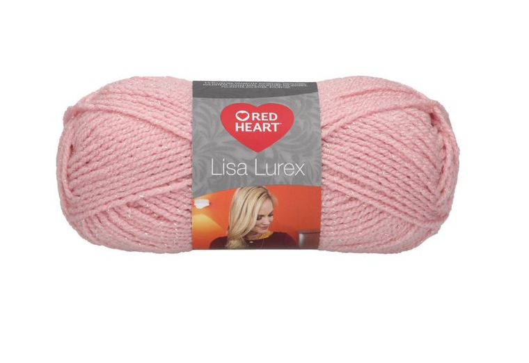 500 g 10 db Red Heart Lisa Lurex 97% akril 3% poliészter. Tű 4-4,5 mm. Rózsaszín